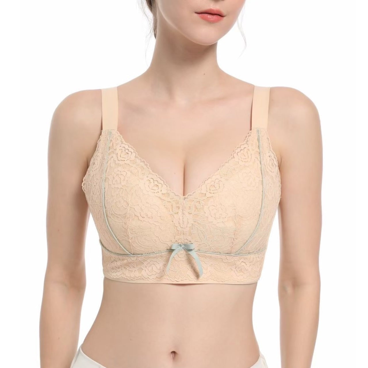 繁花 包覆超薄大罩杯內衣 粉膚色 CDE杯