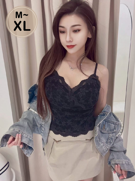 BT003 秋風蕾絲小可愛 性感黑 M~XL