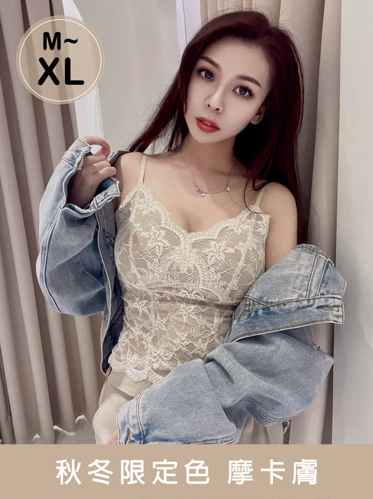 BT003 秋風蕾絲小可愛 摩卡膚 M~XL