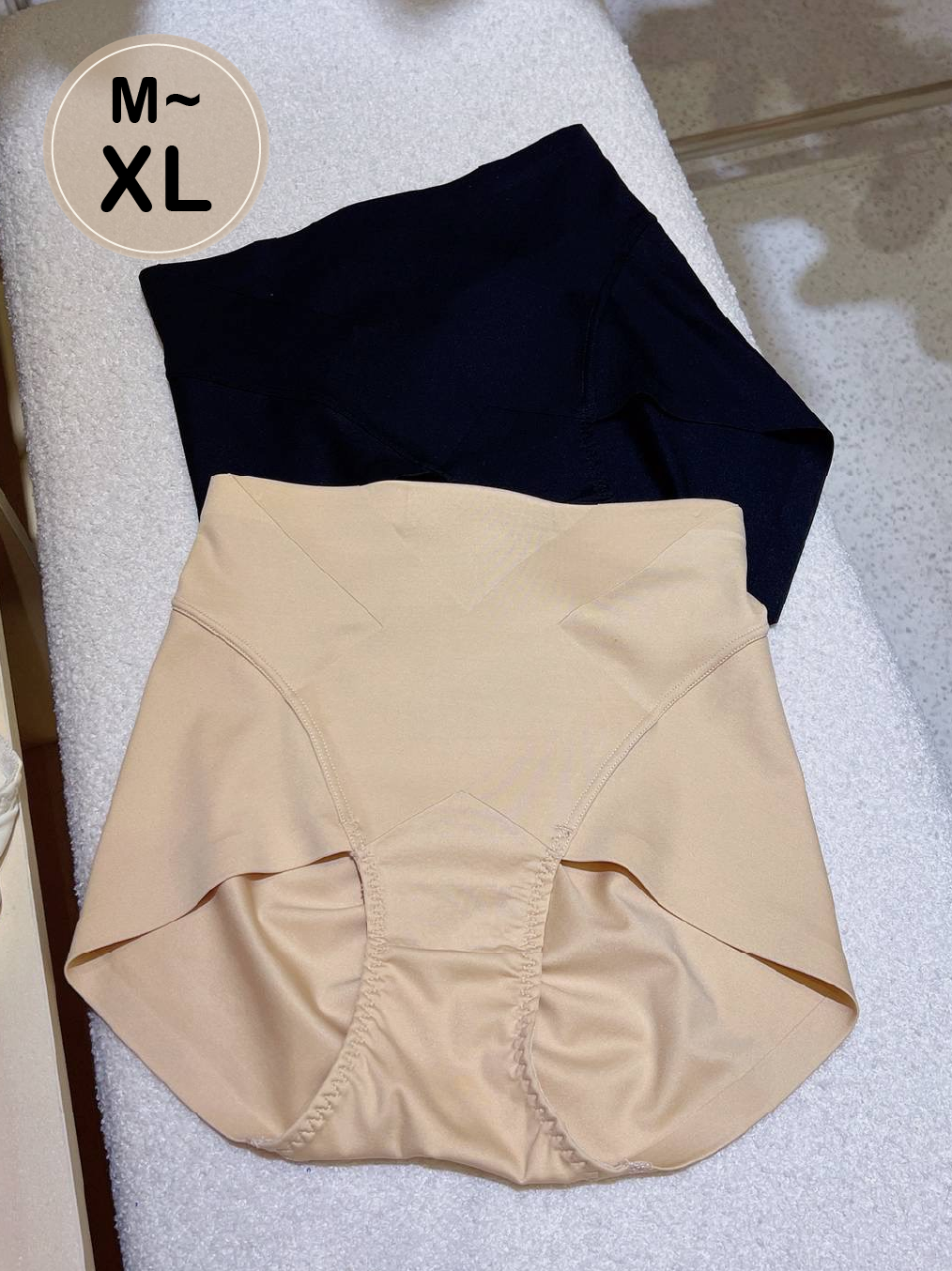 素面無痕中腰塑身內褲 兩色 M~2XL