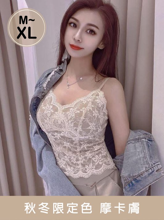 BT003 秋風蕾絲小可愛 摩卡膚 M~XL
