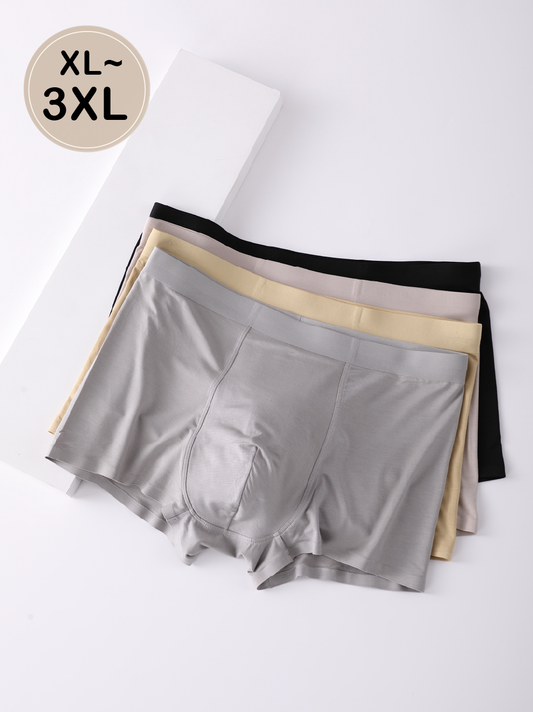 無痕莫代爾男士平口褲 四色 XL~3XL
