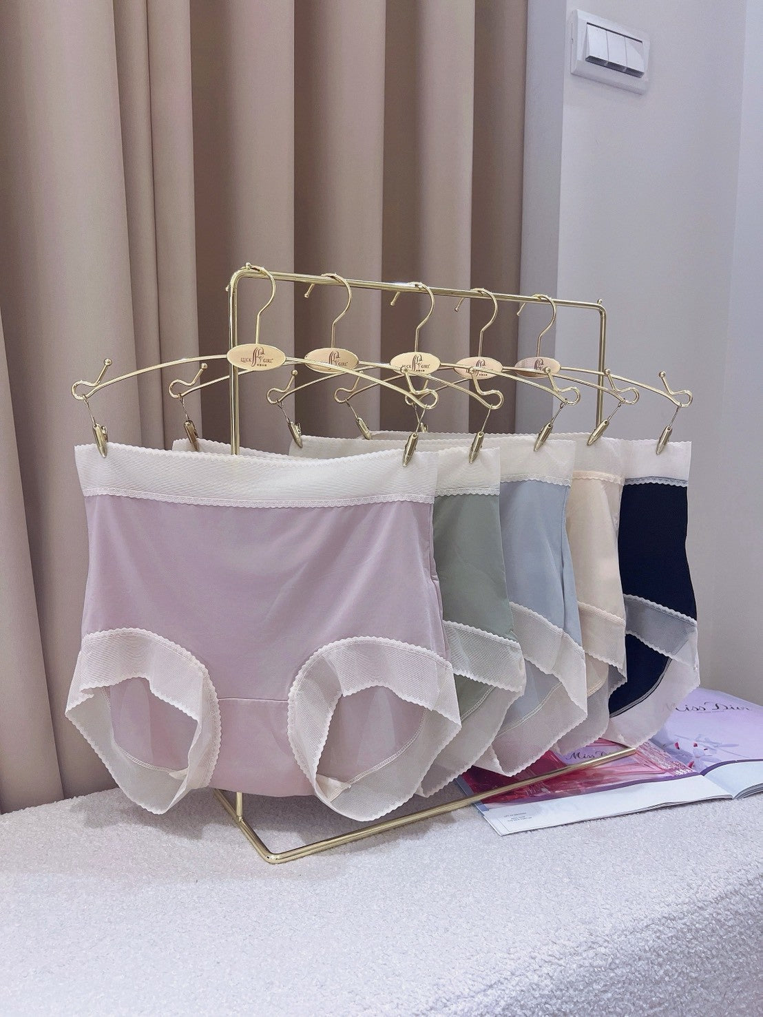 冰絲素面中腰內褲 五色 XL~3XL