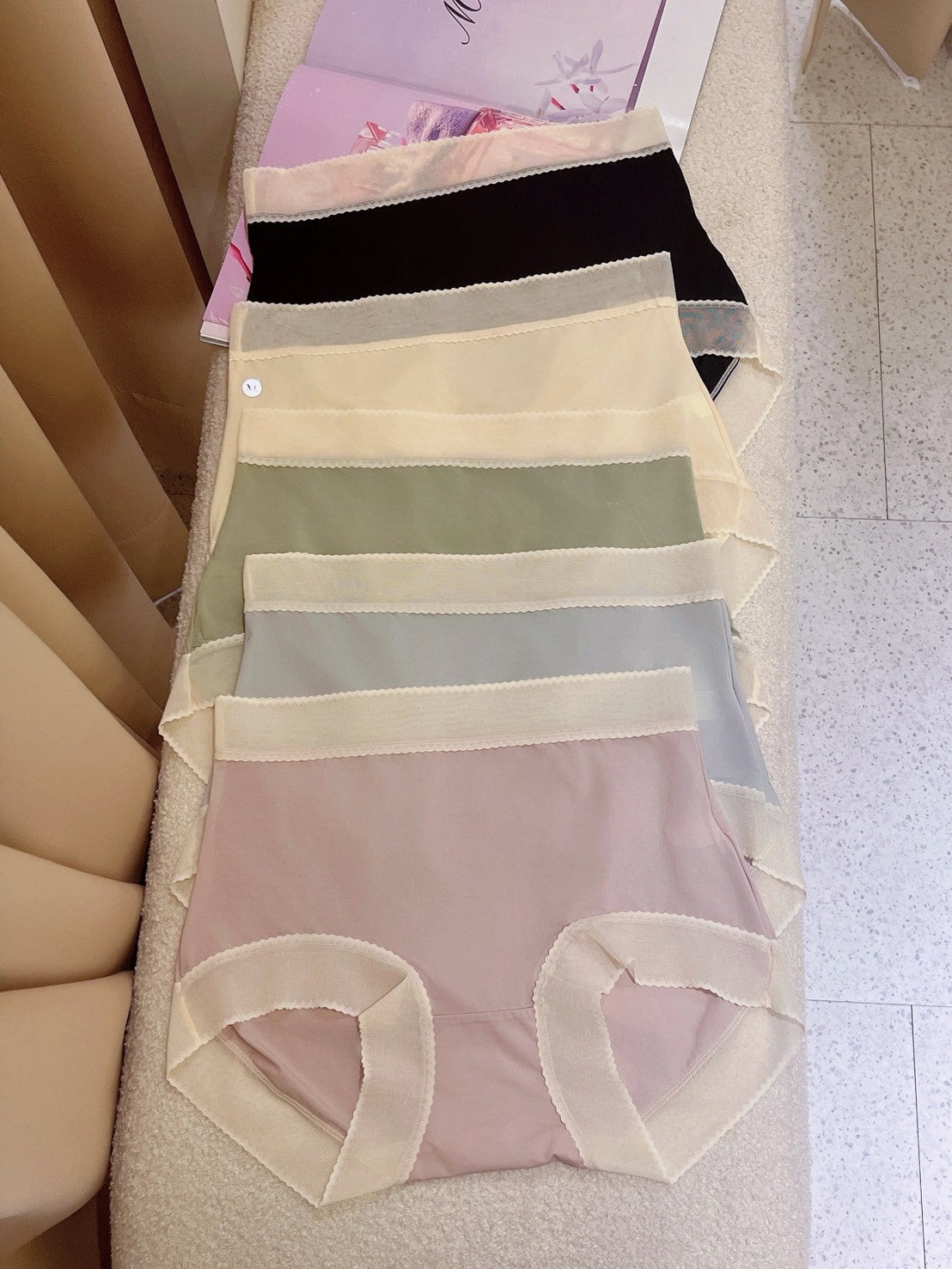 冰絲素面中腰內褲 五色 XL~3XL