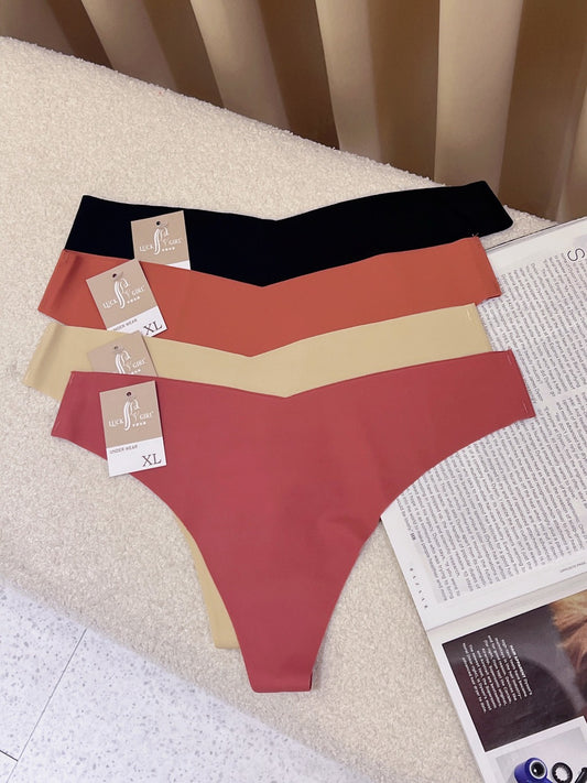 D006 大尺碼無痕丁字褲 四色 XL~3XL